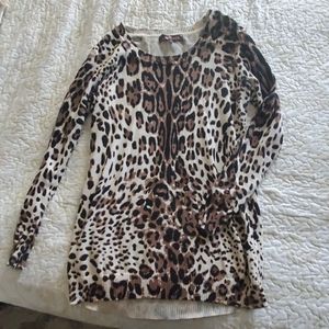 Animal print sweater